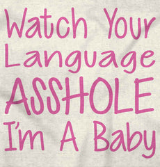 Watch The Language Baby Striped Skirt Dress-Direct To Garment Print-Brisco Baby