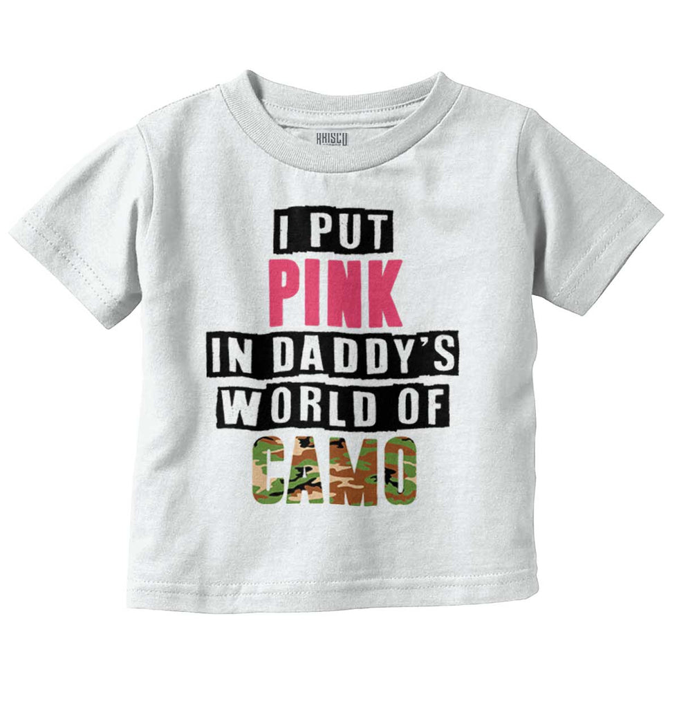 I Put Pink In Camo Infant Toddler T Shirt-Direct To Garment Print-Brisco Baby