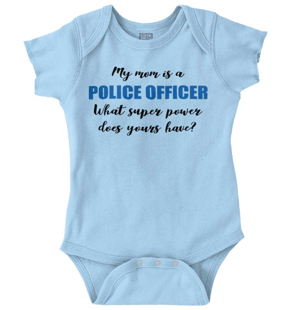 Mom Police Officer Romper Bodysuit-Direct To Garment Print-Brisco Baby