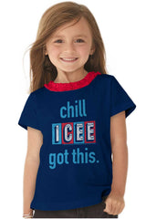 I Got This Toddler Ruffled Trim T-Shirt-Direct To Garment Print-Brisco Baby