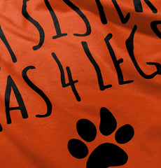 Sister has 4 legs Romper Bodysuit-Direct To Garment Print-Brisco Baby