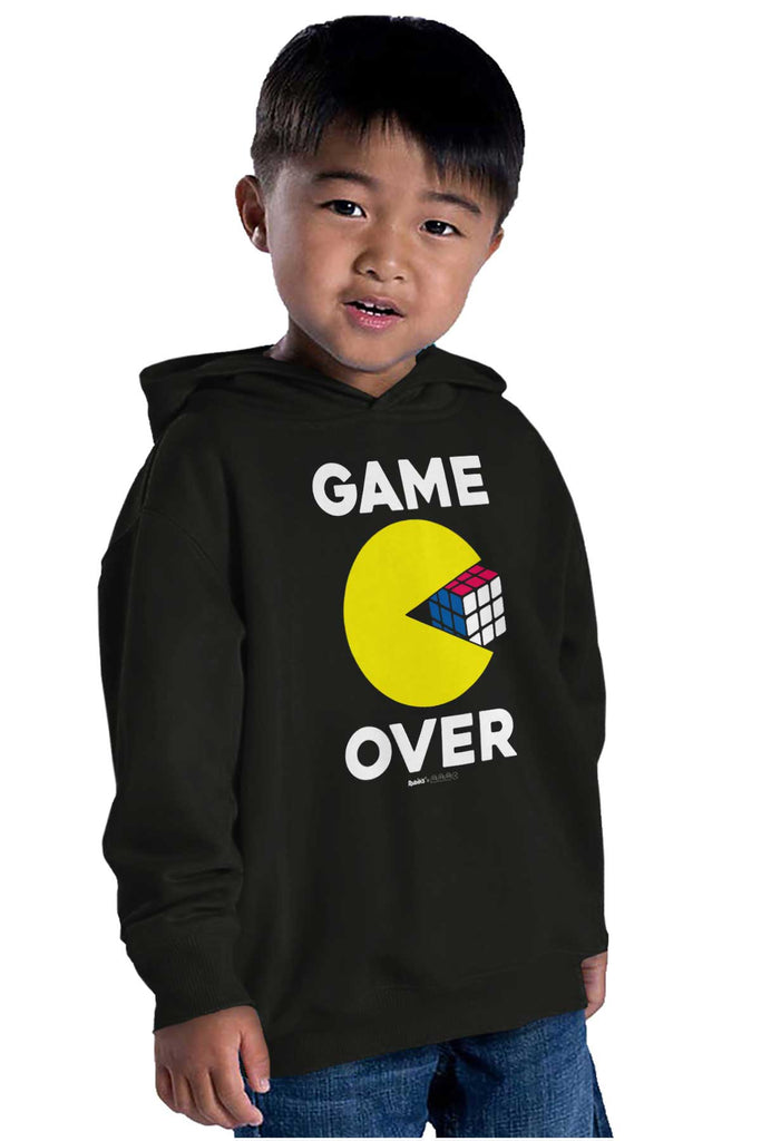 Game Over Toddler Pullover Hoodie-Direct To Garment Print-Brisco Baby