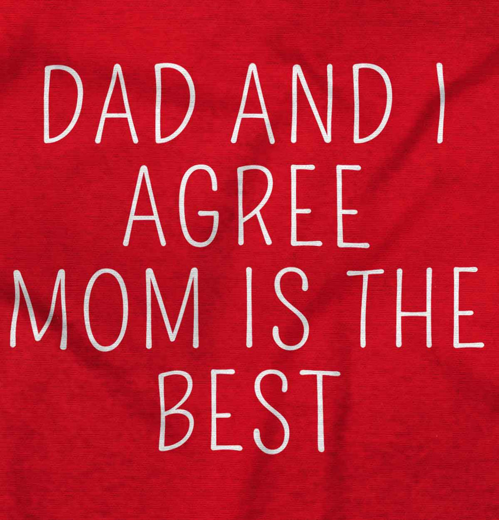 Mom Is Best Baby Polka Dot Skirt Dress-Direct To Garment Print-Brisco Baby