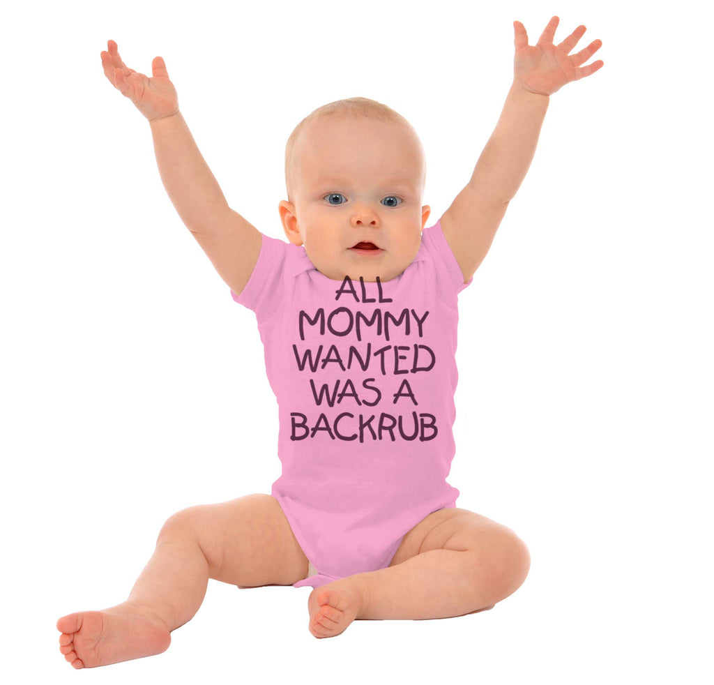 Backrub Romper Bodysuit-Direct To Garment Print-Brisco Baby