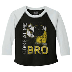 Come At Me Bro Toddler Baseball-Direct To Garment Print-Brisco Baby