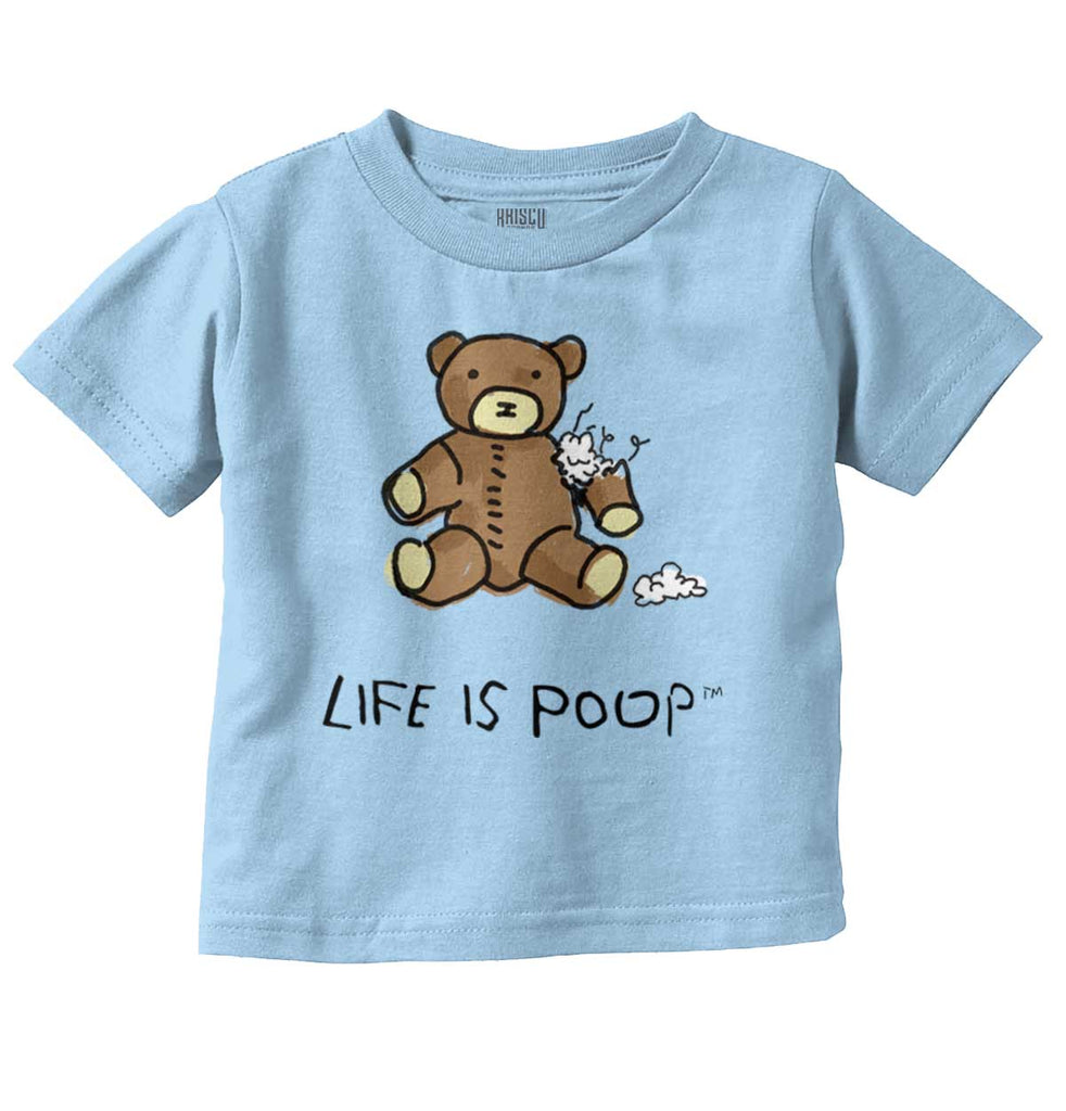 Ripped Teddy Bear Infant Toddler T Shirt-Direct To Garment Print-Brisco Baby