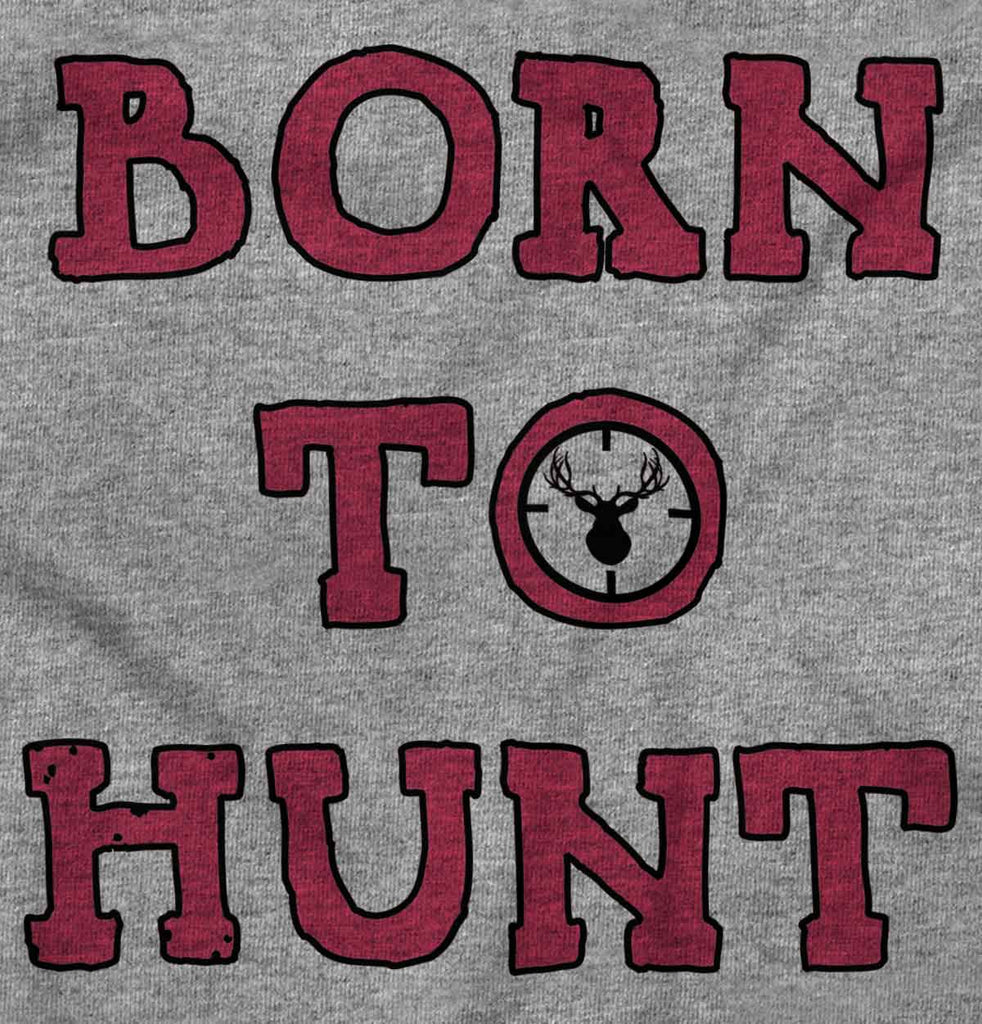 Cute Born To Hunt Deer Romper Bodysuit-Direct To Garment Print-Brisco Baby