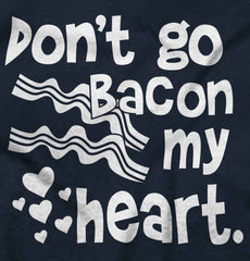 Don't Bacon my Heart Romper Bodysuit-Direct To Garment Print-Brisco Baby