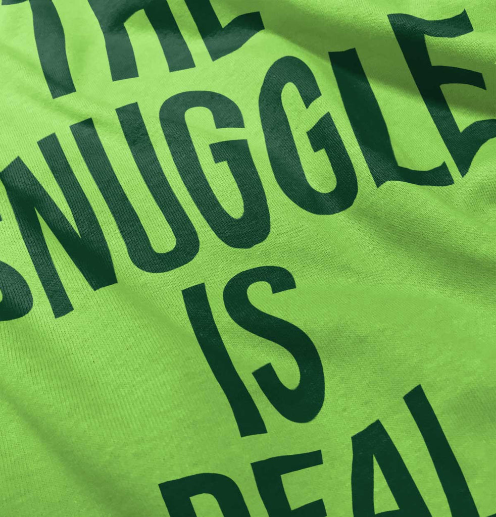 The Snuggle Is Real Romper Bodysuit-Direct To Garment Print-Brisco Baby