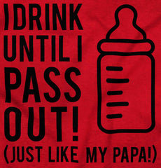 Drink Until I Pass Out Romper Bodysuit-Direct To Garment Print-Brisco Baby