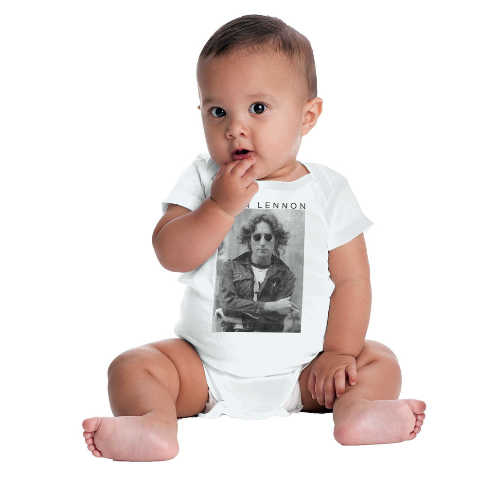 John Lennon NYC Romper Bodysuit-Direct To Garment Print-Brisco Baby
