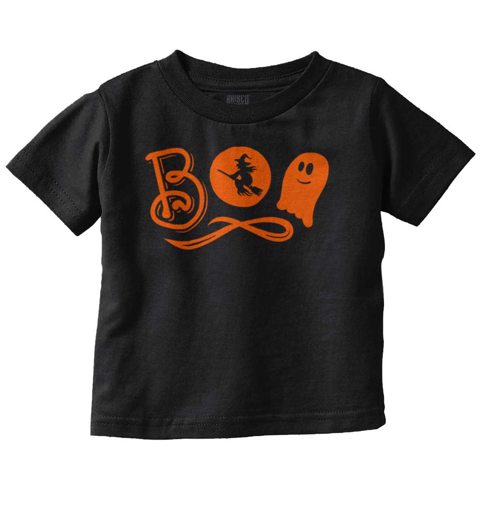 Boo Ghost Infant Toddler T Shirt-Direct To Garment Print-Brisco Baby