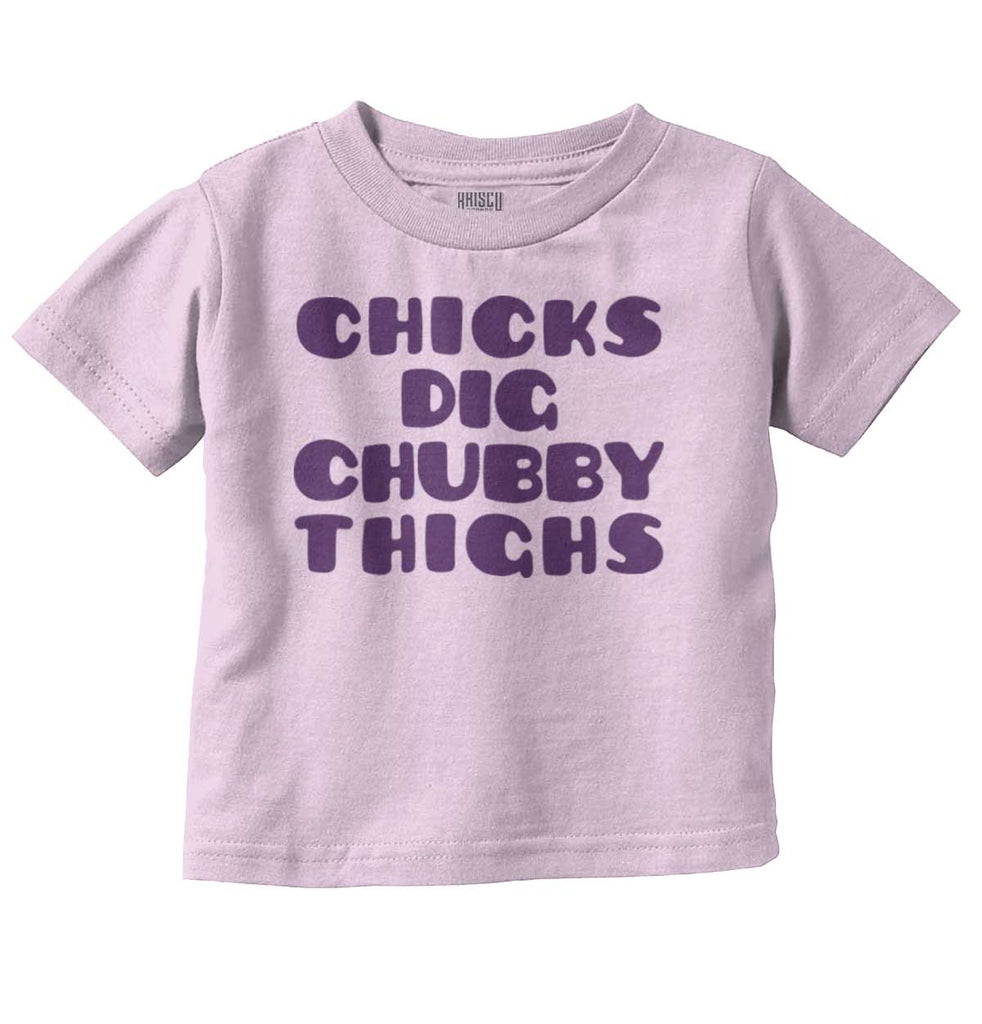 Chubby Thighs Infant Toddler T Shirt-Direct To Garment Print-Brisco Baby