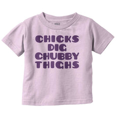 Chubby Thighs Infant Toddler T Shirt-Direct To Garment Print-Brisco Baby