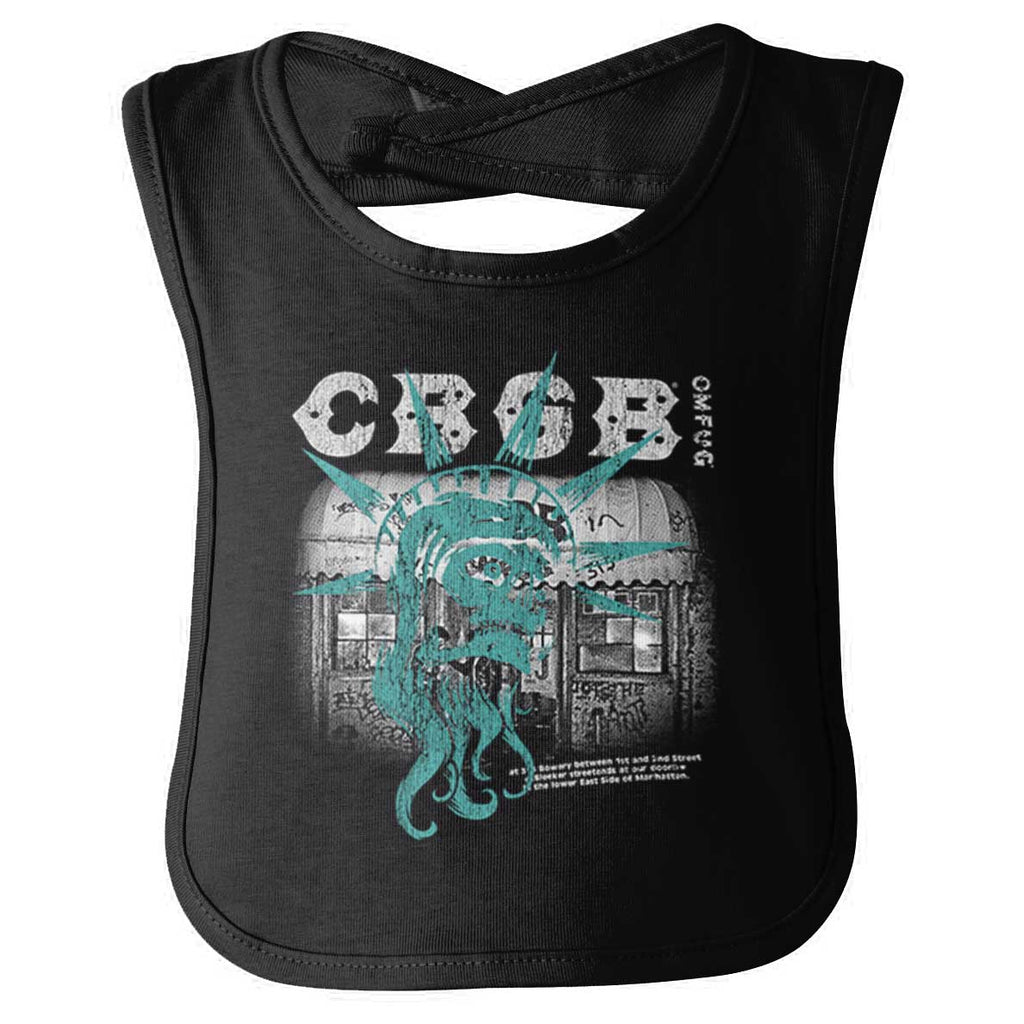 Liberty CBGB Infant Baby Bib-Direct To Garment Print-Brisco Baby