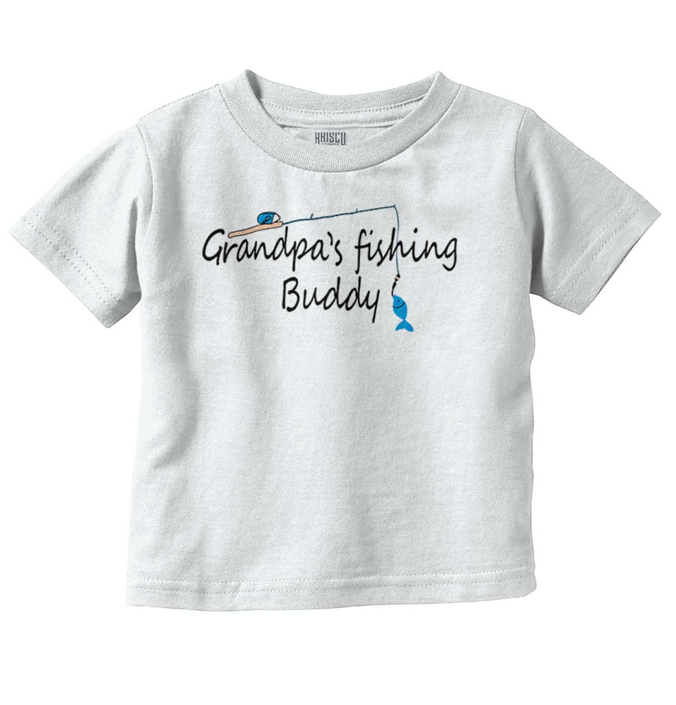 Grandpa Fishing Infant Toddler T Shirt-Direct To Garment Print-Brisco Baby