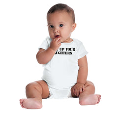 Lock Up Daughters Romper Bodysuit-Direct To Garment Print-Brisco Baby