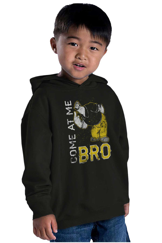 Come At Me Bro Toddler Pullover Hoodie-Direct To Garment Print-Brisco Baby