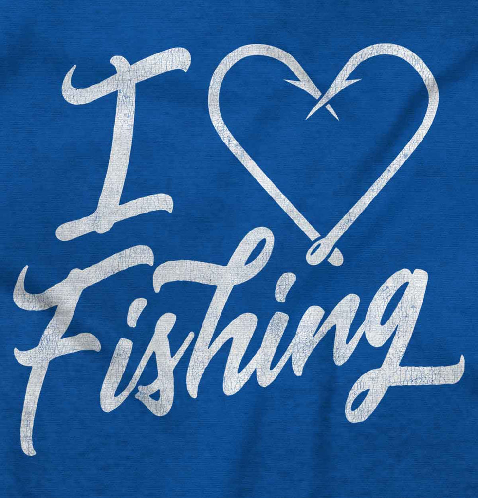 I Love Fishing Romper Bodysuit-Direct To Garment Print-Brisco Baby