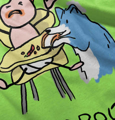 Dog Baby Food Romper Bodysuit-Direct To Garment Print-Brisco Baby