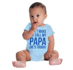 Don't Make Me Call Papa Romper Bodysuit-Direct To Garment Print-Brisco Baby