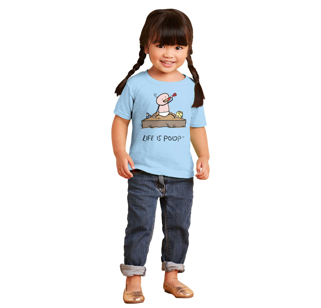 Eating Sand Infant Toddler T Shirt-Direct To Garment Print-Brisco Baby