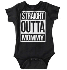 Straight Outta Mommy Romper Bodysuit-Direct To Garment Print-Brisco Baby