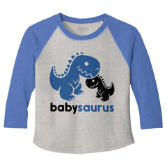 Babysaurus Rex Toddler Baseball-Direct To Garment Print-Brisco Baby