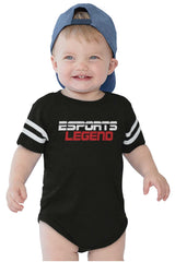 Sports Legend Professional Gamer Football Romper Bodysuit-Direct To Garment Print-Brisco Baby
