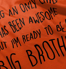 Ready To Be A Big Brother Romper Bodysuit-Direct To Garment Print-Brisco Baby