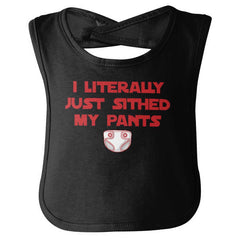 Just Sithed My Pants Infant Baby Bib-Direct To Garment Print-Brisco Baby