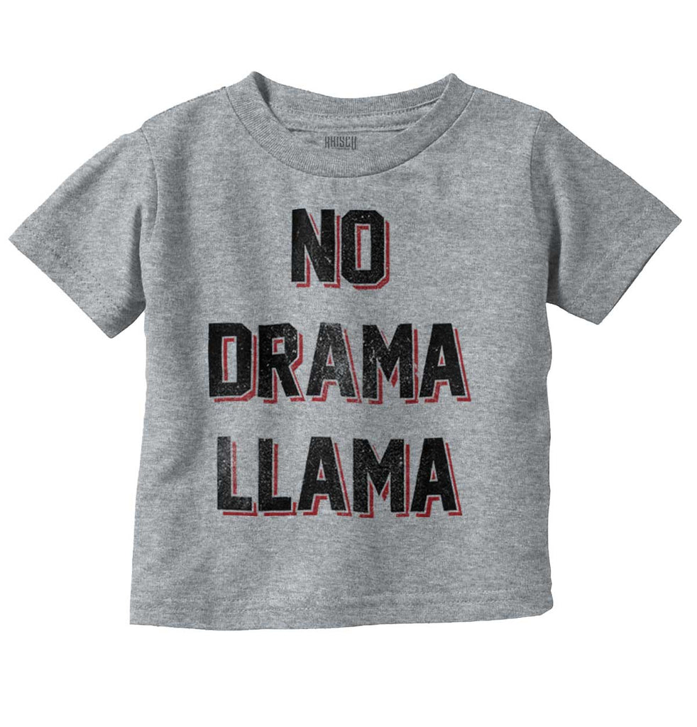 No Drama Infant Toddler T Shirt-Direct To Garment Print-Brisco Baby