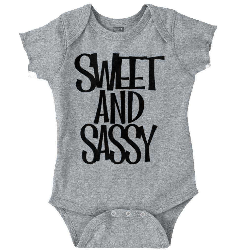 Sweet and Sassy Romper Bodysuit-Direct To Garment Print-Brisco Baby