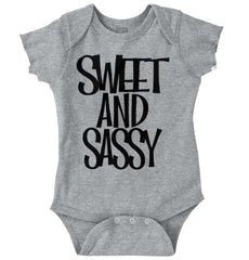 Sweet and Sassy Romper Bodysuit-Direct To Garment Print-Brisco Baby