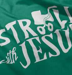 Stroll With Jesus Toddler Pullover Hoodie-Direct To Garment Print-Brisco Baby