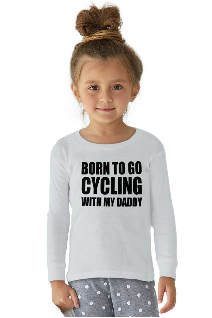 Cycling With Daddy Solid Baby Pajama Top-Direct To Garment Print-Brisco Baby
