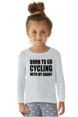 Cycling With Daddy Solid Baby Pajama Top-Direct To Garment Print-Brisco Baby