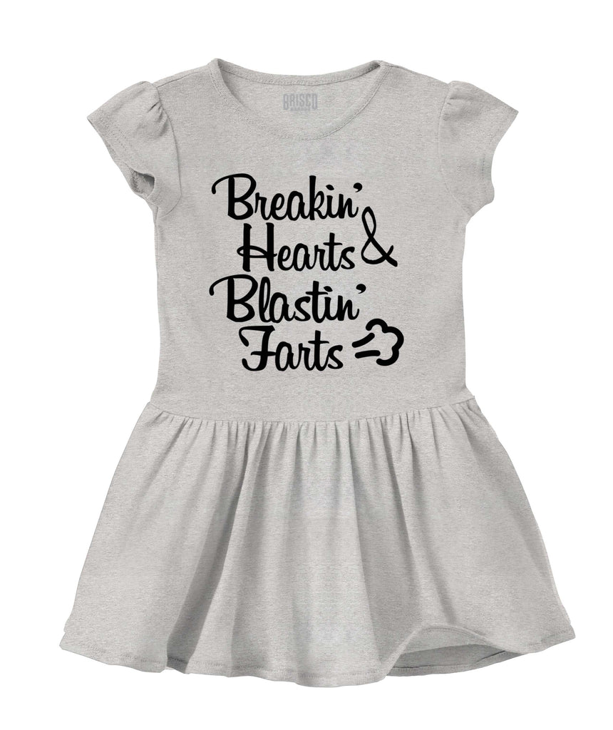 Blastin Farts Solid Baby Infant Dress-Direct To Garment Print-Brisco Baby