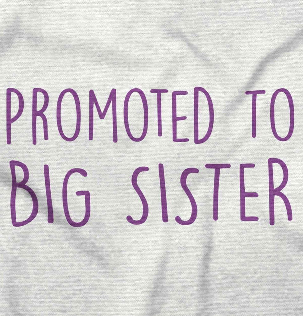 Promoted To Big Sister Infant Toddler T Shirt-Direct To Garment Print-Brisco Baby