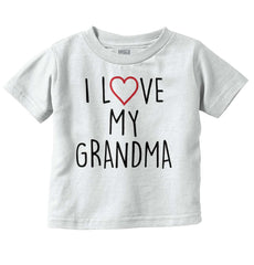 Love My Grandma Infant Toddler T Shirt-Direct To Garment Print-Brisco Baby