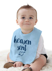 Heaven Sent Infant Baby Bib-Direct To Garment Print-Brisco Baby