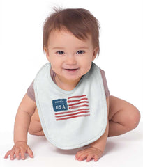 Made in USA Infant Baby Bib-Direct To Garment Print-Brisco Baby
