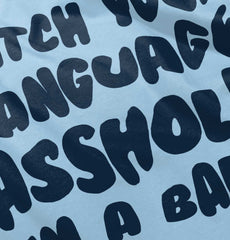 Watch Your Language Romper Bodysuit-Direct To Garment Print-Brisco Baby