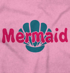 Mermaid Shell Infant Toddler T Shirt-Direct To Garment Print-Brisco Baby