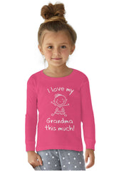 Love My Grandma Solid Baby Pajama Top-Direct To Garment Print-Brisco Baby