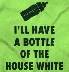 House White Romper Bodysuit-Direct To Garment Print-Brisco Baby