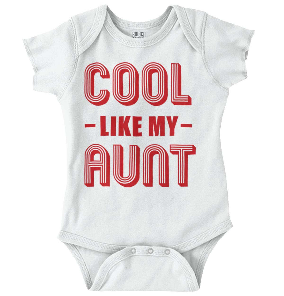 Cool Like My Aunt Romper Bodysuit-Direct To Garment Print-Brisco Baby