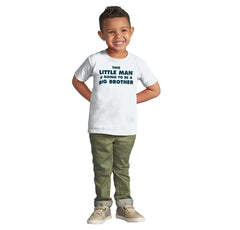 Little Man Going To Be Big Brother Infant Toddler T Shirt-Direct To Garment Print-Brisco Baby