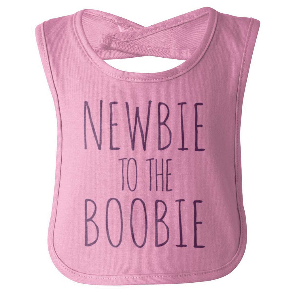 Newbie Boobie Infant Baby Bib-Direct To Garment Print-Brisco Baby