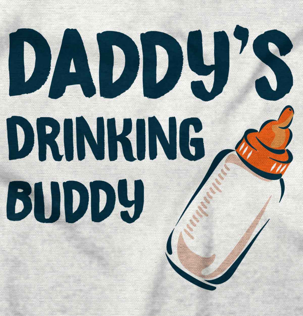 Daddy's Drinking Buddy Infant Baby Bib-Direct To Garment Print-Brisco Baby